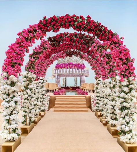 Looking for the best decorators in your town? find them  #wedding #indianwedding #decor #floraldecor #entrance #floraldecor #white #pink  #decorations #decorators #shaadisaga Archway Decor, Eastern Wedding, Wedding Setup, Rustic Wedding Decorations, Wedding Entrance Decor, Wedding Stage Design, Mandap Decor, Desi Wedding Decor, Marriage Decoration