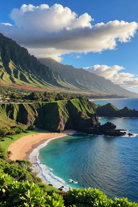 Discover Maui&#8217;s Majestic Geography 🌺 Hills Pictures, Season Pictures, Christmas Video, Paradise Travel, Holiday Travel Destinations, Travel Inspiration Destinations, Beautiful Sites, Paradise On Earth, Beaches In The World