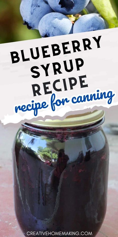 Elevate your breakfast game with our delicious blueberry syrup recipe. Made with fresh blueberries and a touch of lemon, this syrup is perfect for drizzling over pancakes, waffles, and French toast. Our easy-to-follow recipe is perfect for both experienced cooks and beginners. With just a few simple ingredients, you can create a flavorful and satisfying syrup that will impress your family and friends. Blueberry Syrup Recipe For Drinks, Canned Blueberry Syrup Recipe, Diy Blueberry Syrup, Canning Blueberry Syrup, Canning Syrup Recipes, Canned Blueberries Recipes, Canning Blueberry Juice, Blueberry Syrup Recipe Canning, Blueberry Lemonade Concentrate Canning