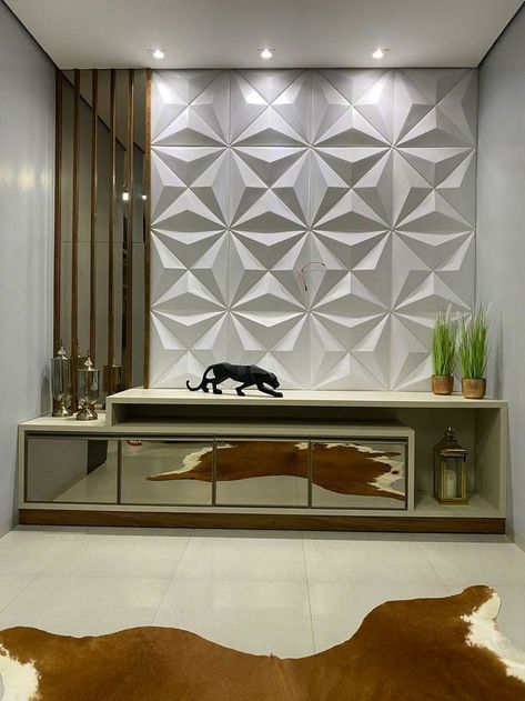 Wooden Panel Design, Wall Partition Design, Interior Cladding, Modern Tv Wall Units, House Interior Living Room, Washroom Decor, Design House Interior, House Interior Decor Ideas, Interior Design House