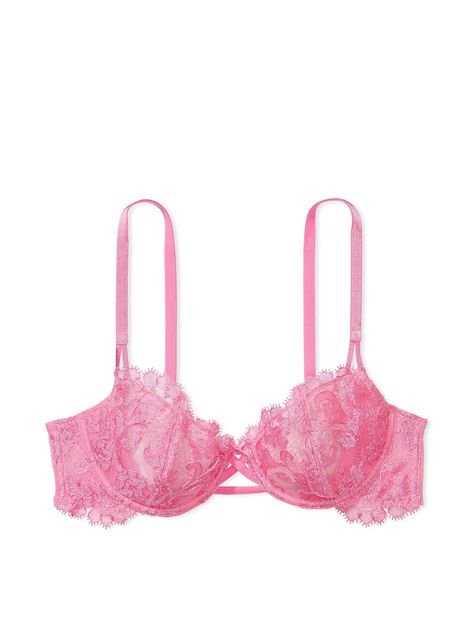 Buy Wicked Unlined Balconette Bra - Order Bras online 5000005210 - Victoria's Secret US Pink Bra Set, Gfx Resources, Bras Pink, Pretty Bra, Pink Bras, Hot Pink Bra, Lace Balconette, Vs Pink Bras, Mastectomy Bra