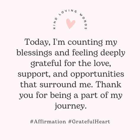 Gratitude 💖 What are you grateful for today? Gratitude can have a significant impact on our overall well-being, helping us to shift our thoughts from what we feel is missing and bringing out atteniton to what we have. Being grateful for the people in our lives, the opportunities we have been given, or even the simple pleasures of everyday life like our morning coffee. By consciously practicing gratitude, we can establish a more positive mindset.. #quotesforlife #quotes #instaquotes #q... Grateful To Have A Friend Like You, Grateful Friends Quotes, Grateful For What I Have Quotes, Grateful For People In My Life, Grateful For Another Day Quotes, Grateful For What You Have Quotes, Grateful For The People In My Life, Im Grateful For You, Happy Grateful Quotes