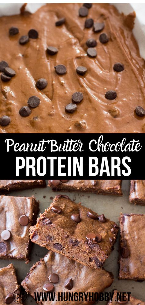 Whey Protein Recipes, Healthy Protein Bars, Chocolate Protein Bars, Chocolate Homemade, Protein Baking, Protein Bars Homemade, Protein Smoothies, Protein Dinner, Healthy Protein Snacks