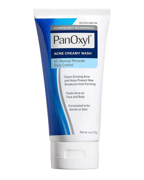 PanOxyl Antimicrobial Hydrating Acne Creamy Wash, 4% Benzoyl Peroxide, 6 Ounce COST : $3500 JMD Natural Skin, Cruelty Free, Panoxyl 4%, Skincare Aesthetics, Benzoyl Peroxide, All Natural Skin Care, Skincare Products, Natural Skin Care, Virginia