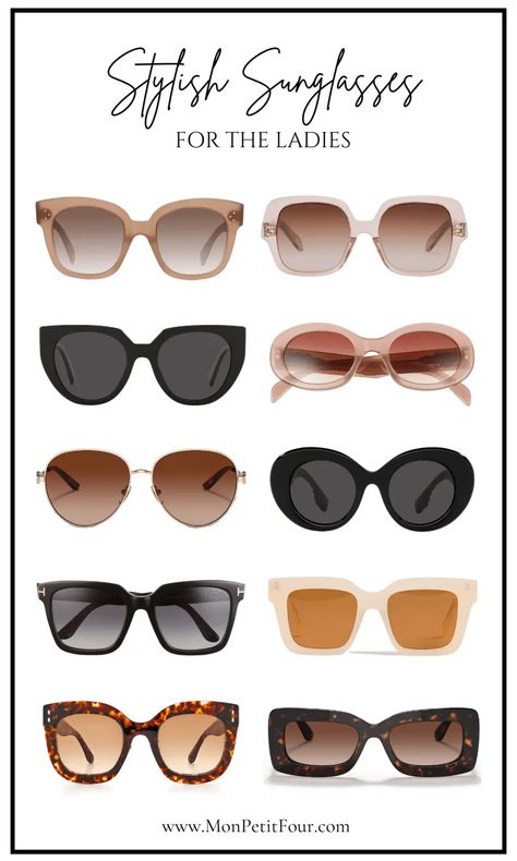 stylish sunglasses Sunglasses For Europe, French Sunglasses Style, Classy Sunglasses Women, Stylish Sunglasses Women, French Sunglasses, Luxury Sunglasses Women, Beige Sunglasses, Oversized Sunglasses Women, Types Of Sunglasses