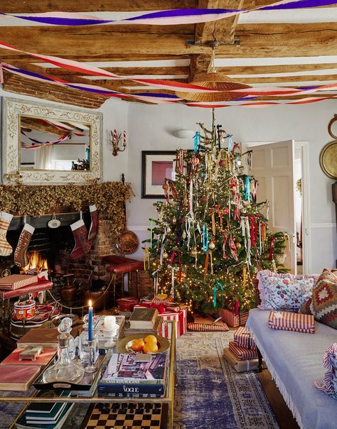 Step into a full-on decorative Christmas at Mulberry House Mulberry House, English Christmas, Christmas Lunch, Cottage Christmas, Homemade Decor, Christmas Time Is Here, Christmas Inspo, Boho Christmas, Christmas Tree Farm