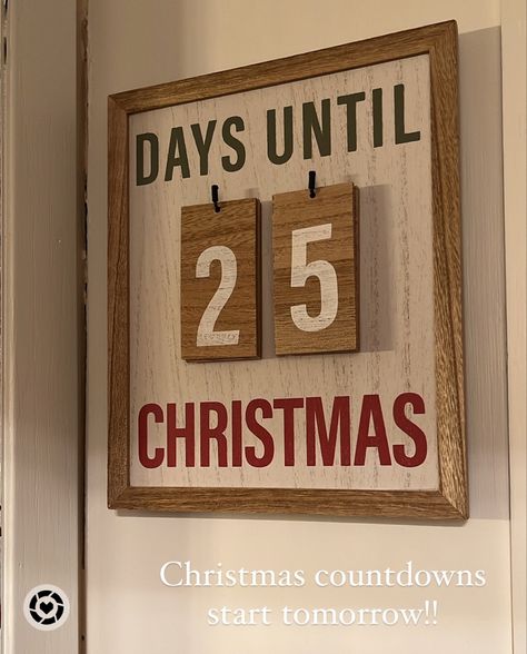 Christmas Countdown Ideas Diy, Days Until Christmas Sign Diy, Christmas Count Down, Christmas Day Aesthetic, Diy Countdown To Christmas, Christmas Countdown Ideas, Countdown Calendar Diy, Diy Christmas Countdown, Christmas Countdown Crafts