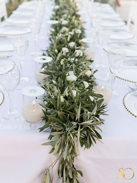 Flowers With Olive Branches, Wedding Decoration With Olive Leaves, Olive Branch Wedding Decorations Table Settings, Olive Tree Wedding Aisle, Olive Wedding Table Decor, Olive Branch Decoration, Wedding Olive Branch Decoration, Olives Wedding Decoration, Olive Leaves Table Decor