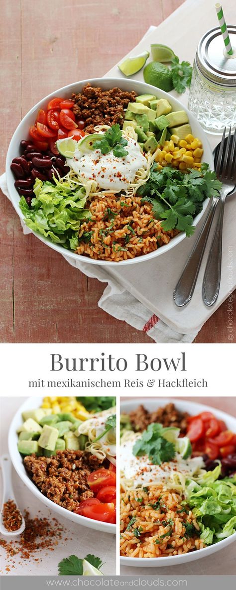 Burrito Bowls Recipe, Sprout Salad, Couscous Salat, Diner Recept, Brussels Sprout, Mexican Rice, Food Intolerance, Burrito Bowl, Frugal Meals