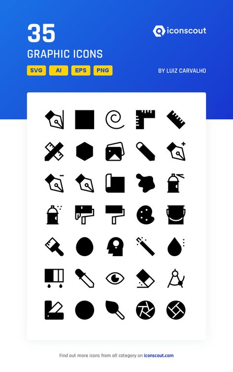 Graphic Icons, Glyph Icon, More Icon, Icon Pack, Icon Font, Glyphs, Design Development, After Effects, Icon Set