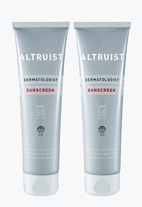 ALTRUIST. Dermatologist Sunscreen SPF 50 – Superior 5-star UVA protection by Dr Andrew Birnie, suitable for sensitive skin - one pack with 2 tubes (100ml x 2 tubes) : Amazon.co.uk: Beauty Dermatologist Doctor, Skin Care Salon, Tanning Sunscreen, Dermatological Skin Care, Skin Care Spa, Best Sunscreens, Sunscreen Spf 50, Dermatologist Recommended, Sun Cream