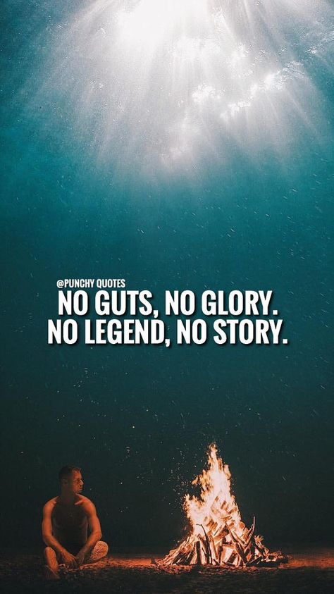 No guts, no glory. No legend, no story. Guts Quotes, Glory Quotes, No Guts No Glory, Beautiful Scenery Pictures, Follow Us On Instagram, Follow Us, Cute Wallpapers, Motivational Quotes, Quotes