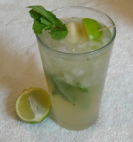 Asian Pear Mojito #1 Pear Mojito, Sour Apple Pucker, Pear Liqueur, Apple Pucker, Citrus Vodka, Asian Pear, Mojito Recipe, Refreshing Summer Drinks, Food Info