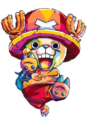 One Piece Chopper, Pop Art Posters, Canvas Painting Designs, Online Posters, One Piece Anime, Metal Poster Displate, Paint Designs, Chopper, Metal Posters Design