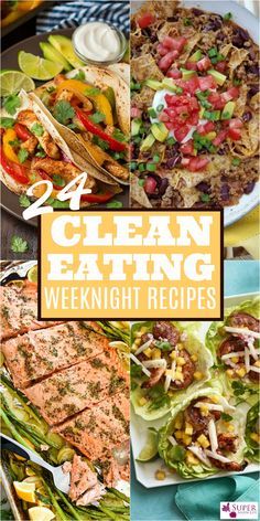 Save precious time in the evening with these clean eating weeknight dinner recipes. Dinner has never been so easy, or fast! Weeknight Dinner Recipes, Clean Eating Vegetarian, Cheap Clean Eating, Weeknight Recipes, Clean Eating Recipes For Dinner, Clean Eating Desserts, Clean Eating Meal Plan, Easy Clean Eating, Clean Eating Dinner