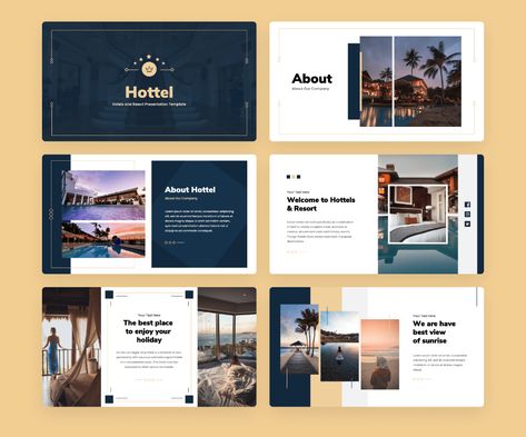 Resort Brochure Design Layout, Hotel Ppt Template, Luxury Deck Design, Hotel Presentation Design, Hotel Brochure Design Layout, Hotel Presentation, Hotel Poster, Presentation Project, Presentation Example