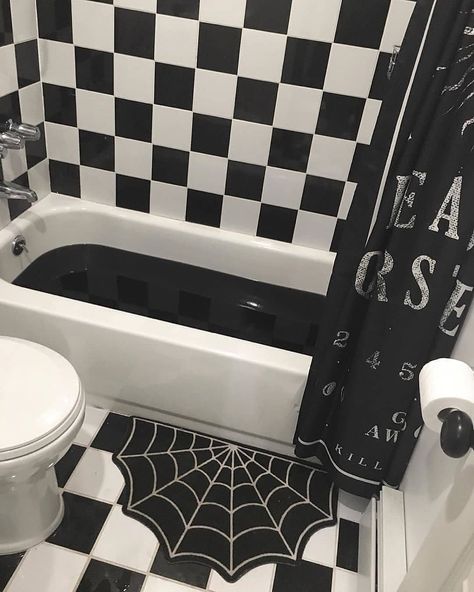 Goth Bathroom, Boho Glam Home, Gothic Bathroom, Dark Home Decor, Goth Home, Goth Home Decor, Dark Home, Dark Interiors