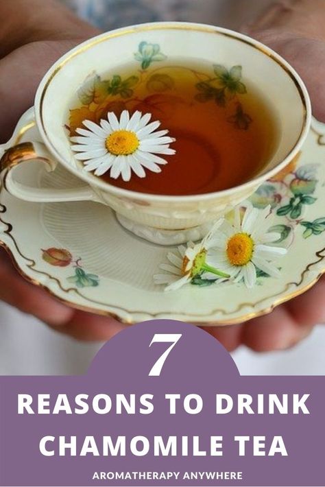 Aromatherapy Anywhere - Get the Benefits of Essential Oils On The Go Benefits Of Chamomile Tea, Chamomile Tea Recipe, Teas For Headaches, Benefits Of Chamomile, Chamomile Tea Benefits, Natural Care Products, Spicy Tea, Improving Sleep, Muscle Cramps