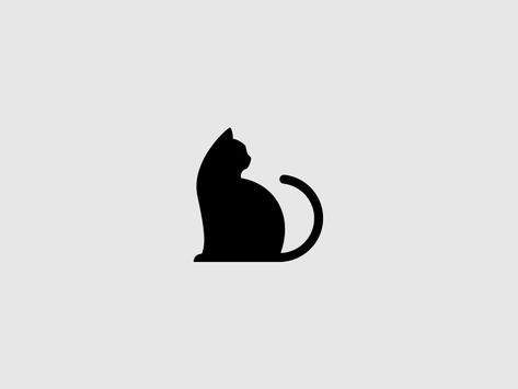 https://dribbble.com/shots/3988327-Cat-logo Cat Logos Ideas, Cat Logo Ideas, Cat Logo Design Ideas, Cute Cat Logo, Black Cat Logo, Logo Gato, Cat Symbol, Pets Logo, Icon Cat