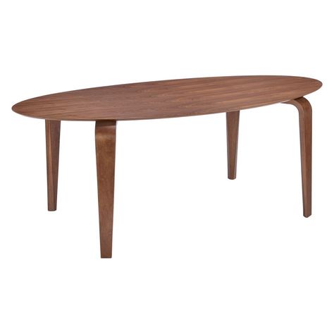 Zuo Modern Virginia Key Dining Table - Walnut - Kitchen & Dining Room Tables at Hayneedle Oval Wood Dining Table, Dining Table Walnut, Modern Contemporary Dining, Mid Century Dining Table, Contemporary Dining Table, Walnut Dining Table, Mid Century Dining, Oval Table Dining, Mid Century Chair