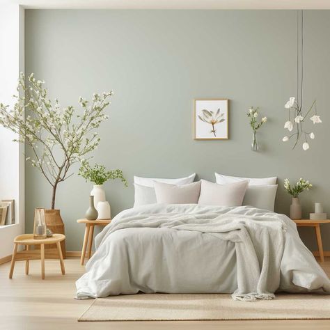 3+ Unique Green Paint Ideas for a Soothing Bedroom Space • 333+ Images • [ArtFacade] Green Paint Bedroom Ideas, Green Paint Bedroom, Paint Bedroom Ideas, Green Paint Ideas, Light Green Rooms, Green Bedroom Paint, Light Green Bedrooms, Mint Green Bedroom, Sage Bedroom