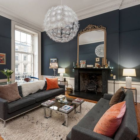 Small Victorian Lounge Ideas, Victorian Living Rooms Ideas, Victorian Contemporary Living Room, Edinburgh Living Room, Georgian Lounge Ideas, Modern Victorian Homes Interior Ideas Living Room, Modern Victorian Lounge, Large Victorian Living Room, Modern Georgian Interiors Living Room