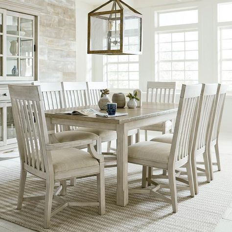 Litchfield 9 Piece Table American Drew Furniture, Round Dining Room Sets, Hudson Furniture, Summer Furniture, Round Dining Room, Solid Wood Dining Set, Kitchen Table Settings, Dining Table Legs, Dining Room Set