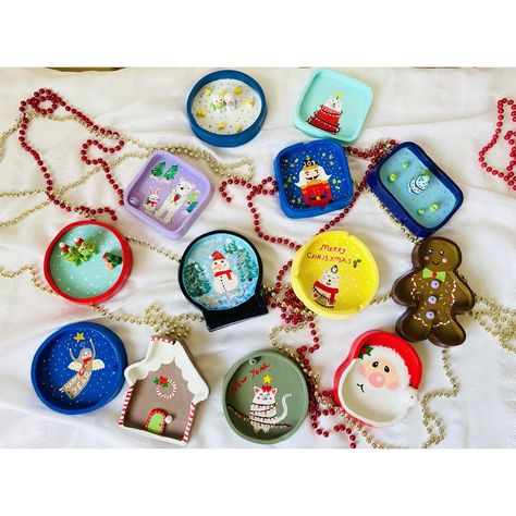 Christmas Trinket Dish, Clay Tray, Merry New Year, Christmas Trinkets, Clay Plates, Clay Clay, Christmas Clay, Clay Diy Projects, Workshop Ideas