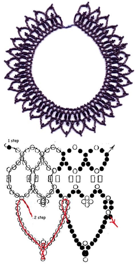 Seed Bead Tutorials, Beautiful Beaded Necklaces, Bead Tutorials, Beaded Necklace Patterns, Beading Netting, Motifs Perler, Necklace Tutorial, Bead Weaving Patterns, Beaded Jewelry Tutorials