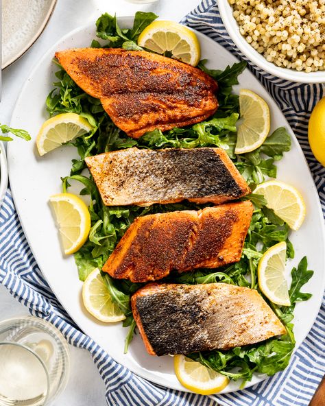 Sockeye Salmon Recipe Pan, Wild Alaskan Salmon Recipes, Sockeye Salmon Recipe, Salmon On The Stove, Sockeye Salmon Recipes, Dinner 2023, Salmon Recipes Pan Seared, Pineapple And Coconut, Alaskan Salmon