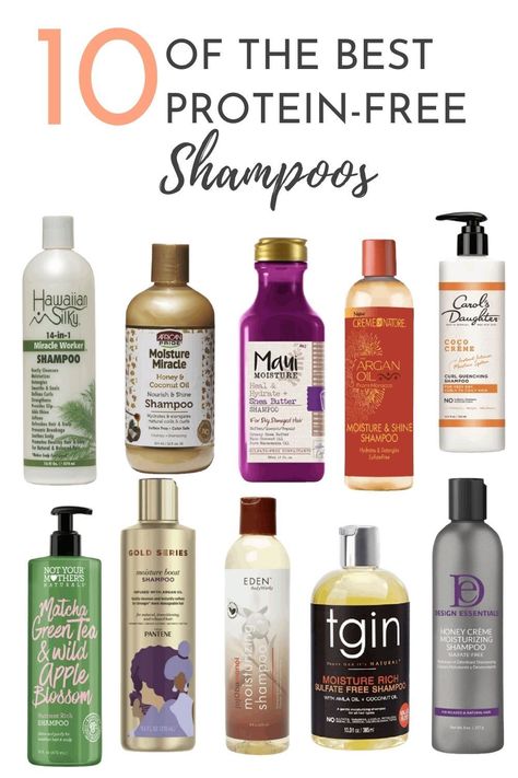 Protein Free Shampoo, Moisturizing Shampoo For Natural Hair, Protein Free Curly Hair Products, Protein Hair, Ors Hair Products, Best Products For Relaxed Hair, Protein Free Hair Products, Shampoos That Are Good For Your Hair, Best Shampoo For Curly Hair