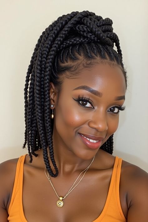 Perfect Summer Styles: 30+ Easy Braided Hairstyles for Black Women Side Braid With Curls, Cornrows With Beads, Loose Side Braids, Messy French Braids, Twist Box Braids, Easy Braided Hairstyles, Feed In Braid, Braid Out, Messy Bun Hairstyles