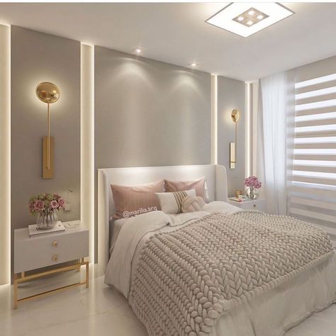 ⠀⠀⠀⠀• GUSTAVO CÉSAR PIASSALE • on Instagram: “Suíte neutra e acolhedora!! Autoria: Marília Zimmerman Arquitetura.” Bedroom Design Inspiration, Luxury Bedroom Design, Elegant Bedroom, Teen Bedroom Decor, Bedroom Furniture Design, Girl Bedroom Decor, Room Design Bedroom, Stylish Bedroom, Master Bedrooms Decor