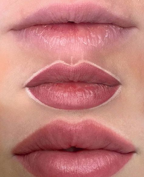 Lip Blushing | Gloss & Go | Tracie Giles London Exclusive Tv Makeup Looks, Lip Blush Permanent Makeup, Lip Blush Natural, Semi Permanent Lip Blush, Lip Blushing Tattoo Colors Mauve, Lip Tattoo Makeup, Natural Lip Blushing, Natural Lip Tattoo, Lip Blush Color Chart