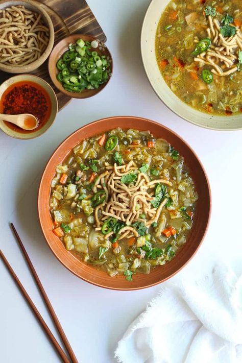 Chicken Manchow Soup. | Heavenly Spiced Chicken Manchow Soup Recipe, Chicken Manchow Soup, Manchow Soup Recipe, Manchow Soup, Crispy Chow Mein Noodles, Garlic Ginger Chicken, Soy Sauce Garlic, Miso Soup Recipe, Broth Soup