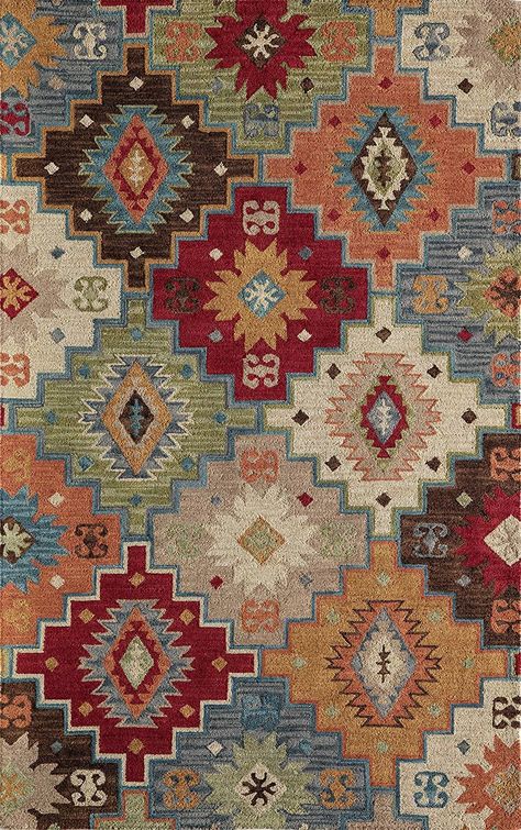 Momeni Tangier TAN23 Multi Rug Transitional Rugs, Tangier, Textil Design, Multi Rug, Kilim Fabric, 문신 디자인, Rug Direct, A4 Poster, Carpet Colors