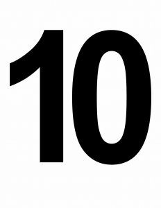 Large Number 10 Printable Large Printable Numbers, Free Printable Numbers, Abc Worksheets, Number Flashcards, Numbers Printable, Number Chart, 10 Number, Lettering Download, Numbers Preschool