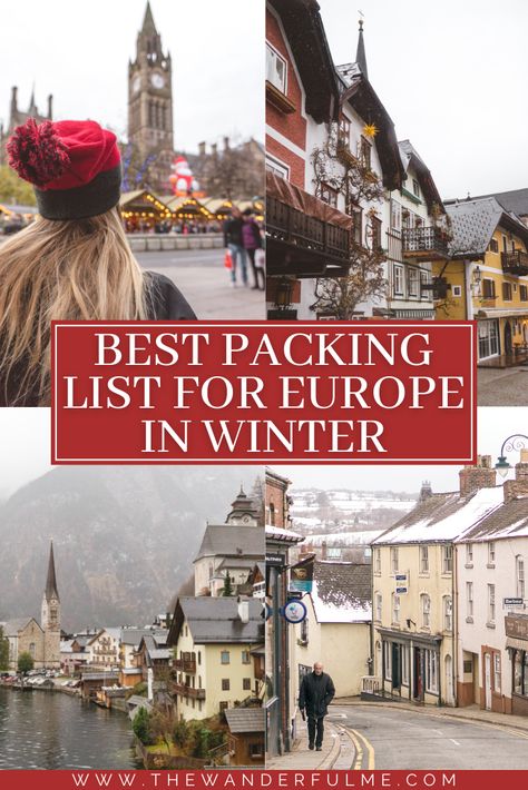 Packing For A Month Trip Winter, European Winter Style Women, Week Long Packing List Winter, 10 Days In Europe Packing Winter, Europe In The Winter Outfits, January Europe Outfits, Winter In Europe Packing List, What To Pack For Trip To Christmas Markets In Europe, European Winter Packing List