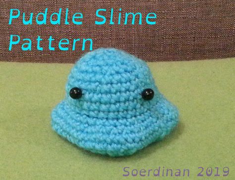 Puddle Slime, Slime Rancher, Crochet Monsters, Crochet Design Pattern, Beginner Crochet Projects, Crochet Bookmarks, Fun Crochet Projects, Diy Crochet Projects, Crochet Videos