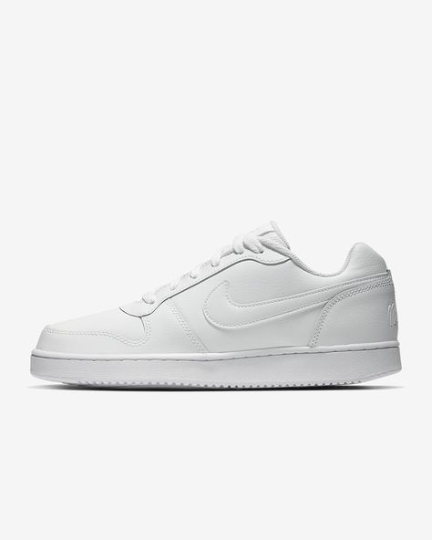 Nike Ebernon Low Women's Shoe. Nike.com Nike Ebernon Low, Top Basketball Shoes, White Leather Shoes, Nike Models, White Leather Sneakers, Nike Air Max For Women, Shoe Nike, Nike Air Huarache, Basketball Sneakers