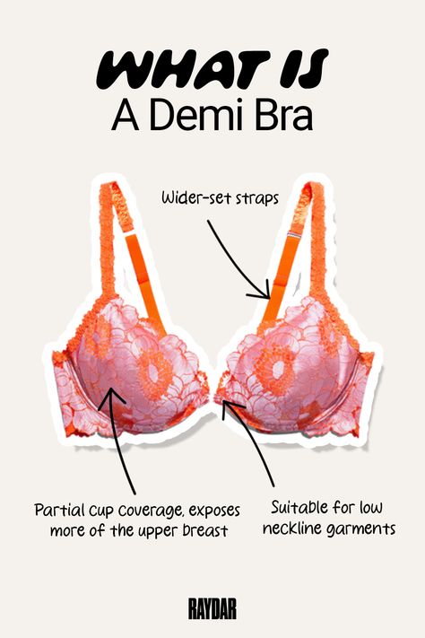 Demi bra infographic. Low Cut Top, Bra Types, Demi Bra, Natural Shapes, Bra Styles, Choose The Right, Low Cut, To Read, Key