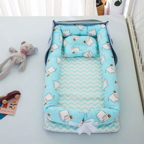 Cotton Portable Foldable Baby Bed Dressing Station, Baby Lounge, Bionic Design, Child Sleep, Baby Nest Bed, Nest Bed, Travel Bed, Portable Bed, Foldable Bed