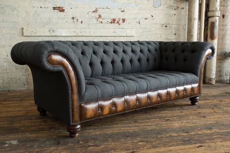 Sofa L, Dream Sofas, Leather Chesterfield, Office Guest Room, Sofa Fabric, Tufted Sofa, Chesterfield Sofa, High Quality Furniture, Fabric Sofa