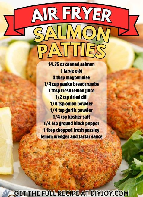 Keto Salmon Patties Air Fryer, Canned Salmon Patties Recipe Easy Air Fryer, Air Fry Salmon Patties, Airfryer Salmon Patties, Air Fryer Salmon Patties Recipe Canned, Salmon Cakes Air Fryer, Salmon Patties Recipe Canned, Salmon Patties Air Fryer, Simple Salmon Patties Recipe