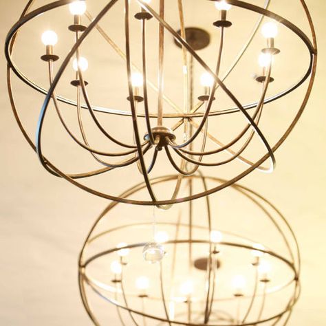 Crystorama Lighting Group Solaris English Bronze Wrought Iron Nine Light Pendant With Glass Ball Accent 9229 Eb | Bellacor Sphere Chandelier, Crystorama Lighting, Globe Chandelier, Boho Modern, Incandescent Lamp, Mini Chandelier, Incandescent Lighting, Candelabra Bulbs, Light Chandelier