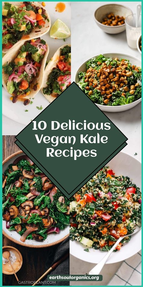 Discover 10 mouthwatering vegan recipes featuring kale! From hearty kale salads to tasty kale chips, these recipes are easy to make and full of nutrients. Perfect for meal prepping or adding more greens to your diet. Explore flavorful ways to enjoy kale and boost your plant-based lifestyle! #VeganRecipes #KaleLove #HealthyEating Vegan Recipes With Kale, Plant Based Kale Recipes, Vegan Kale Salad Recipes, Vegan Japanese Curry Recipe, Kale Recipes Vegan, Vegan Kale Recipes, Cooked Kale Recipes, Kale Salads, Easy Vegan Soup