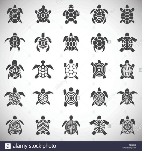 Download this stock vector: Sea turtle icons set on background for graphic and web design. Simple illustration. Internet concept symbol for website button or mobile app. - TB62KC from Alamy's library of millions of high resolution stock photos, illustrations and vectors. Turtle Drawing Simple, Turtle Graphic Design, Tattoo Sea Turtle, Simple Turtle Tattoo, Turtle Icon, Small Turtle Tattoo, Tattoo Turtle, Tortoise Drawing, Tortoise Tattoo