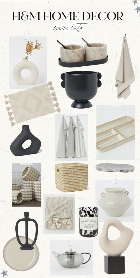 H&M Home Finds - Somewhere, Lately H&m Decor, Home Design Accessories, H M Home Decor Inspiration, H&m Vase, H And M Home, Hm Home Living Room, H M Home Decor H&m, H M Home Decor, Home Accessories Ideas