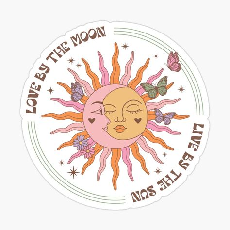 Get my art printed on awesome products. Support me at Redbubble #RBandME: https://www.redbubble.com/i/sticker/Boho-Celestial-Moon-and-Sun-by-Snifferius/161901434.EJUG5?asc=u Moon Graphic Design, Celestial Moon And Sun, Spiritual Stickers, Stickers For Print, Sun And Moon Graphic, Stickers To Print, Boho Stickers, Spiritual Retreats, Celestial Sun And Moon