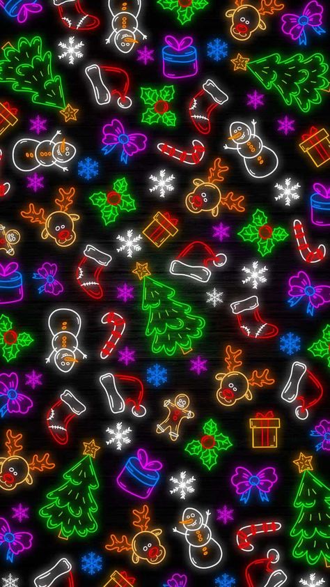 Neon Christmas Wallpaper, Neon Iphone Wallpaper, Christmas Screen Savers, Christmas Lights Wallpaper, Christmas Wallpaper Free, Christmas Backgrounds, Merry Christmas Wallpaper, Christmas Wallpaper Backgrounds, Xmas Wallpaper